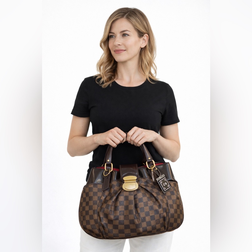 Louis vuitton sistina gm brown Checkered Handbag